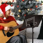 CAHAYA 휴대용 악보 스탠드 3 in 1 이중 스탠드 데스크탑 책 31 4 55 9 지지대 가방 Note Pattern