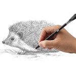 미스터 펜- 지우개 연필 브러시 3개 2개 샤프너 1개 아티스트 드로잉 세트