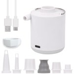 신바오홍 미니 에어 휴대용 캠핑 라이트 작은 인플레이터 디플레이터 펌프 1600mAh 배터리 USB 충전식 풀 플로트 베드 매트리스 수영 링 진공... 