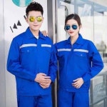 여름 정전기 방지 작업복 세트 남자 주유소 충전소 얇은 긴팔 석유화학 공장 노동복