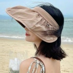롤업 프릴밴드 쉘 썬캡 여름모자 헤어밴드 썬바이저