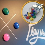 다양한 동그라미 자석 80개 원형 스티커