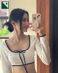 풀빌라 리조트 투피스 비키니 수영복 펜션 호캉스 휴양지 흰색 M