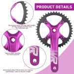 WEEROCK 산악 자전거 크랭크셋 알루미늄 합금 1피스 싱글 42T 충전 크랭크 세트 암 104 BCD 싱글 스피드 6 7 8 9 10 11 MTB 자전거와