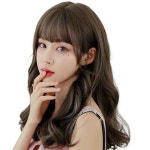 웨이브 긴머리 통가발 올리브브라운 DK43