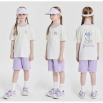 MLB키즈 MLB 키즈 쿨필드 스포티브 캐릭터 티셔츠 세트 NY L Lavender 7AS1C3153