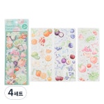 푸트로랩 핸드북 스탬핑 스티커 세트 과일 4세트