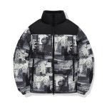 와키윌리 wackywilly 그래픽 다운 퍼핀 숏푸퍼 패턴