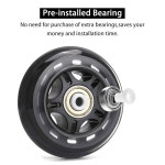 TOBWOLF 82A 실내 인라인 스케이트 교체 ABEC 베어링이 장착된 실내 스케이트 러기지 스쿠터용 트레이닝 82A