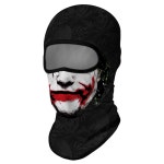 레드 플룸 3PCS 발라클라바 풀페이스 마스크 스키 자외선 커버 남성 여성 아웃도어 스포츠용 오토바이 Pattern 11 One Size