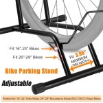 실내 외 보관을 위한 자전거 스탠드 바닥 랙 앞뒤 바퀴 주차 랙 16-29 자전거에 완벽합니다 Floor Bike Stand
