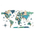 대형세계지도 아트월 벽걸이 다른 작다 LED 시계 세계지도 장식 인테리어 호텔