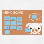 아빠곰 스티커 아빠곰스티커메모판 강아지