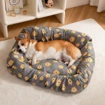 애견 쿠션 오염방지 커버 분리 방석 덮개 세탁가능 M