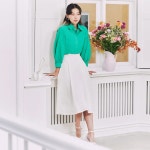 SI 허리밴딩 플리츠 스커트 SKSAD1375