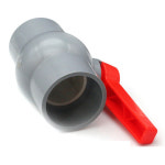 PVC 볼 밸브 스위치 나사 소켓 플라스틱 물 공급 파이프 DN20 25 32 40 50 63 물 정지