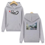 일러스트 여행 로마 후드티 Z0033