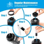 AQQ수족관 자갈 청소기 6-in-1 전기 어항 청소기 세트 먼지 제거 물 교체 모래 세척 샤워 순환 20W 320GPH