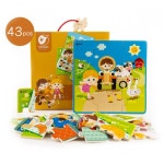 24개월 아기 원목 퍼즐 농장 그림맞추기 어린이 세살 4살 36개월 집중력 1개