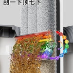 자동세척 밀대걸레 자동급수 배수 밀대청소기 핸즈프리 2개 걸레 밀대 세탁 편리한 1 1 유입관 4대 빨판 고정 순정