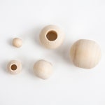 청송뜨개실 B444 원목 원형구슬 1개 B444-5