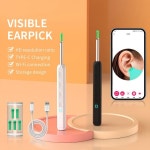 내시경귀이개 카메라 시각적 귀 청소기 무선 스틱 검 이경 USB C 충전 내시경 왁스 제거 도구 Earpick 미니