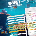 어항용 수족관 테스트 스트립 암모니아 1개 중 9개 - 질소 구리 pH 등을 테스트하는 1 9 in 1 - 50 Strips amm