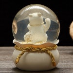 스노우볼 소품 크리스마스 볼 소형 기념품 행운의 도쿄 조각 데코 크리스털 돈냥이 미니 돈냥이 크리스털 볼 장
