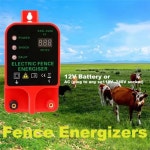 농장 정원 전기 울타리 에너자이저 미국 플러그가 태양 배터리 패널 휴대용 전원 장비 1