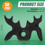 해피앨리 30개 플라스틱 슬립온 풀 큐 브리지 헤드 휴대용 무스 헤드 당구 액세서리 탁구 장비