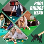 해피앨리 30개 플라스틱 슬립온 풀 큐 브리지 헤드 휴대용 무스 헤드 당구 액세서리 탁구 장비