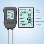 5in 1 디지털 LCD 토양 측정기 PH 수분 온도 비옥도 정원 잔디 농장 과수원용 백라이트가 햇빛 테스터