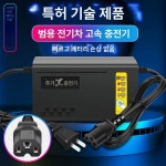전동휠체어 스쿠터 급속충전기 전동차 배터리 T형 1개 72V32AH 72V20AH-72V29AH