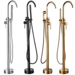 바닥형 욕실 수전 엔틱 스탠드형 A3 욕조 접지 유형 밝은 연결 샤워기 A1 메모란 찍어 벽접수