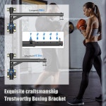 무거운 가방 걸이 - 벽걸이 펀칭백 걸이 조절 가능한 튼튼한 복싱백 벽 브래킷 가정이나 체육관용 거치대 킥복싱백 무에타이백 등 최대 800Ib 지원