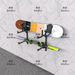 양면 스노우보드 전시대 거치대 보관대 바퀴가달린블랙