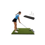 듀라 프로 프리미엄 잔디 실내 외 골프 매트 보너스 트레이 티 3개