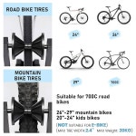 파보토 접이식 자전거 스탠드 바닥 - 산악 도로 실내 야외 차고 보관소 주차대 20-29 자전거 자전거 랙 1대 2 Pack