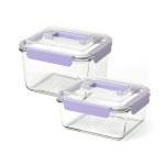 글라스락 글라스락 퓨어 베리페리 핸디 2조 세트 2 7L 3 7L