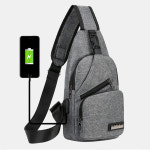 USB 충전 크로스백 남자 바디백 슬링백 데일리 가방