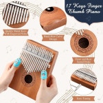 야외 정원용 레스홀더 레인 드럼 피아노 칼림바 악기 세트 8 노트 6 스틸 텅 17 키 성인 초보자를 위한 핑거 크리스마스 선물