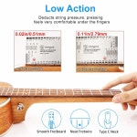 우쿨렐레 콘서트 마호가니 번들 23 초보자를 위한 우켈렐레 전문가용 4줄 나무 하와이안 스타터 우케 키트 방고아 21 Inch Soprano Natural