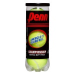 펜 챔피언십 테니스 공 - 엑스트라 듀티 펠트 압력 캔 6개 18개 One Size Tennis Balls