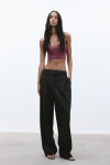 자라 ZARA BANDEAU 방도-TOP 탑 상의 MIT RIB - Aubergine57334 M