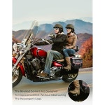 케미모토 모터사이클 새들백 PU 가죽 방수 컵 홀더 18L 용량 소프트테일 다이나 로드 킹 유니버설 호환