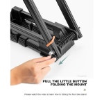 록 브라더스 접이식 자전거 스탠드 바닥 합금 바이실 실내 주차 휠 홀더 핏 White-W