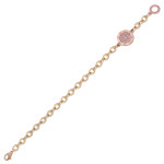 에이리 할로우 체인 여자 금 팔찌 사진