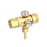 미니 산소 레귤레이터 조정기 감압기 측정기 게이지 밸브 낙상방지산소계