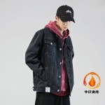 UNKNOWN 남자자켓 기모 청자켓 데님자켓 청재킷 블랙105677 180 데님재킷 J4014