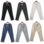 주닉스 주닉스 여성 9부 세미 마바지 44 마른77 이지웨어 여성팬츠 워싱 청바지 츄리닝 고무줄바지 9부 세미마바지